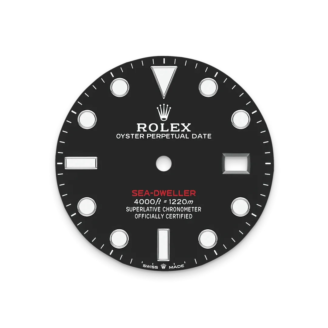 Rolex Sea-Dweller Referenz m126600-0002 Tiefschwarzes Zifferblatt