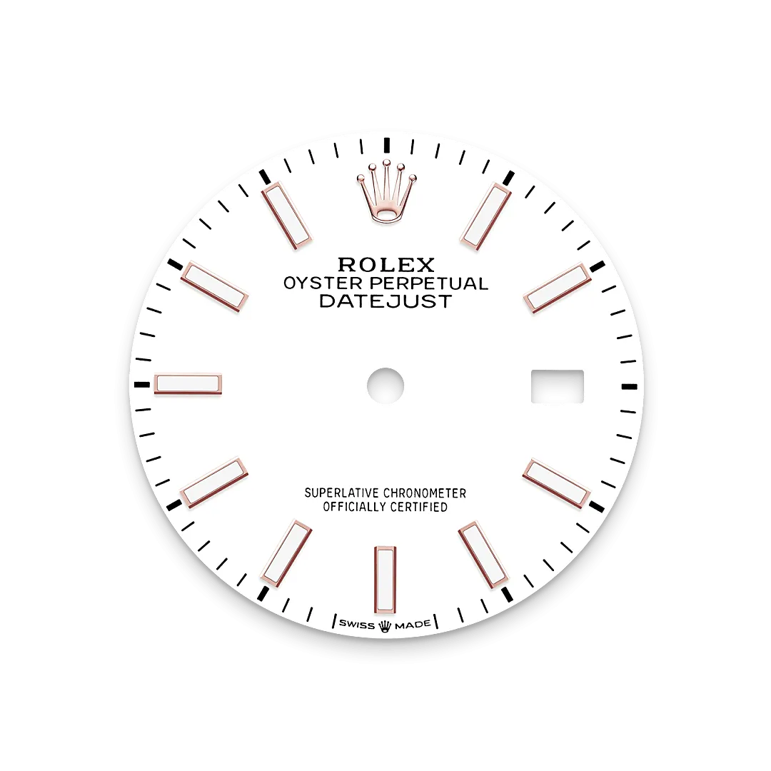 Rolex Datejust 36 Referenz m126281rbr-0005 Weißes Zifferblatt