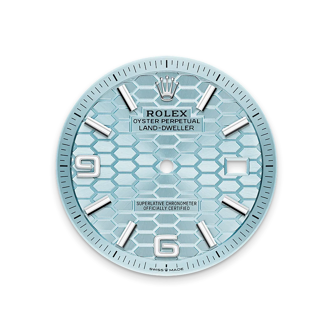 Rolex Land-Dweller 40 Referenz m127336-0001 Eisblaues Zifferblatt