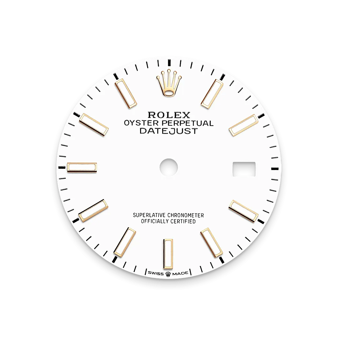 Rolex Datejust 36 Referenz m126203-0020 Weißes Zifferblatt