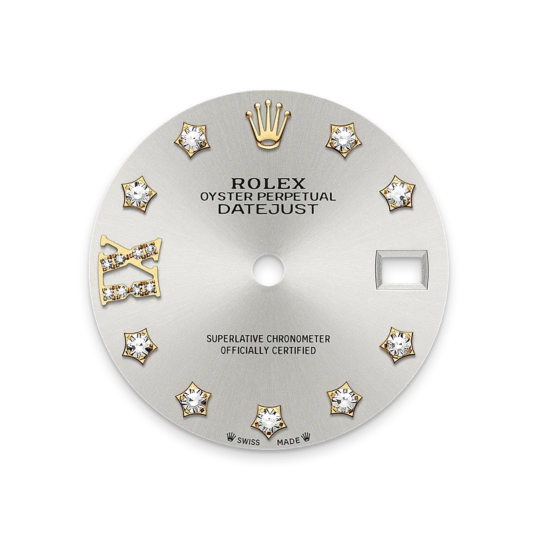 Rolex Lady-Datejust Referenz m279383rbr-0003 Silbernes Zifferblatt