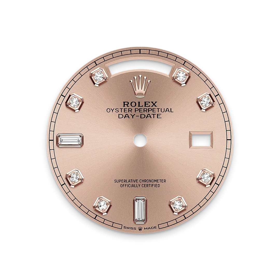Rolex Day-Date 36 Referenz m128235-0009 Zifferblatt Farbe Rosé