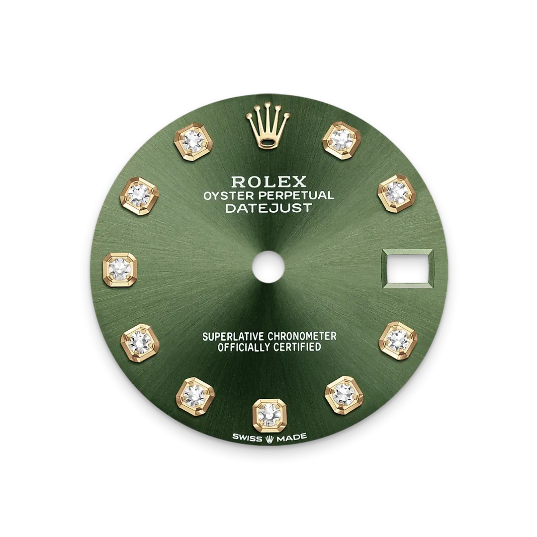 Rolex Datejust 31 Referenz m278273-0029 Olivgrünes Zifferblatt