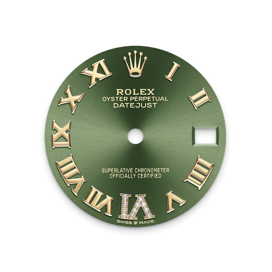 Rolex Datejust 31 Referenz m278343rbr-0016 Olivgrünes Zifferblatt