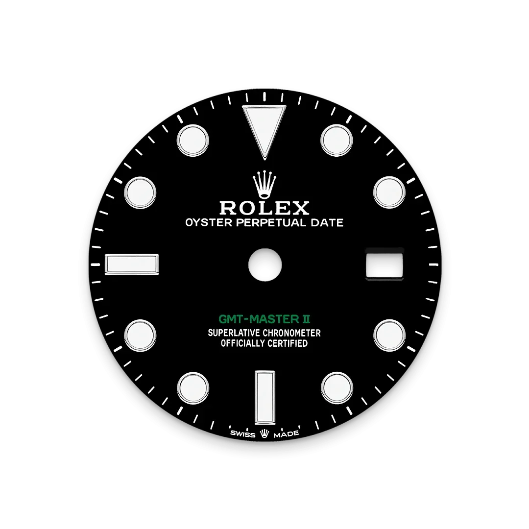Rolex GMT-Master II Referenz m126710grnr-0003 Schwarzes Zifferblatt