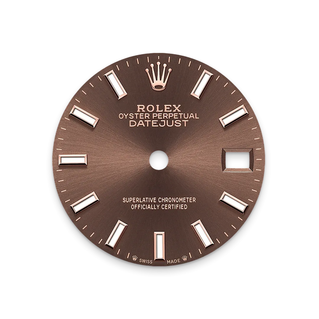 Rolex Lady-Datejust Referenz m279171-0017 Schokoladen­­farbenes Zifferblatt