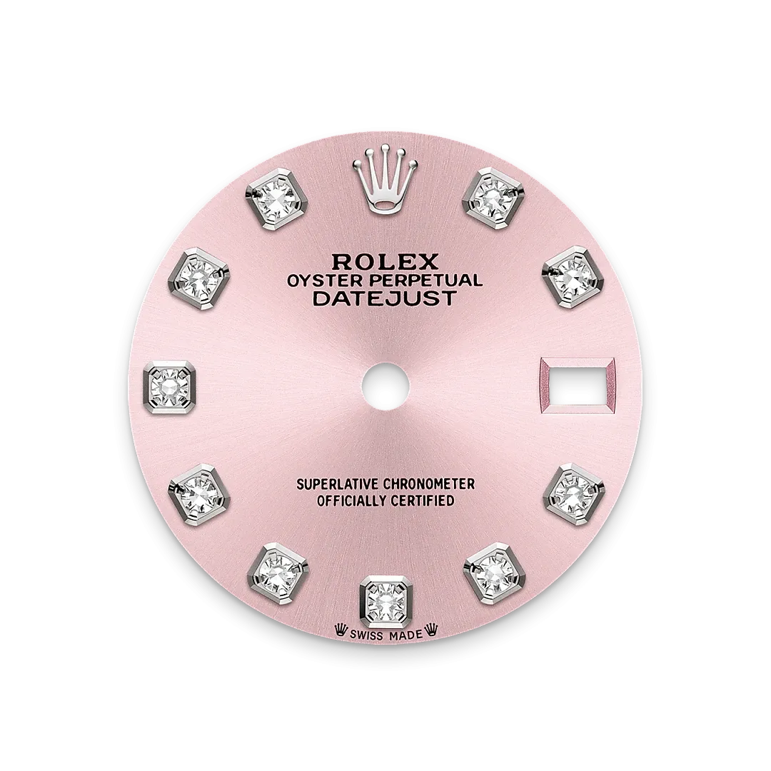 Rolex Lady-Datejust Referenz m279384rbr-0004 Roséfarbenes Zifferblatt