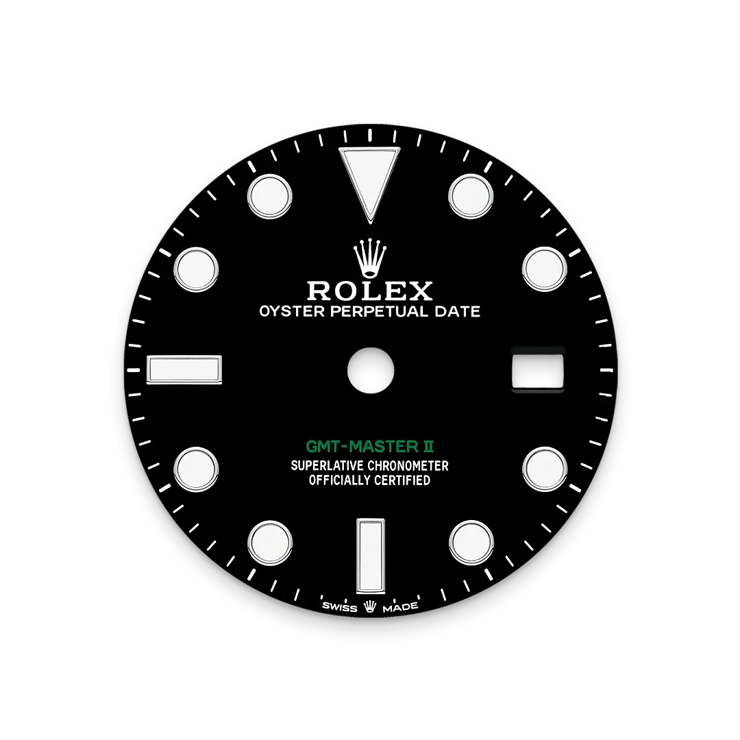 Rolex GMT-Master II Referenz m126710grnr-0003 Schwarzes Zifferblatt