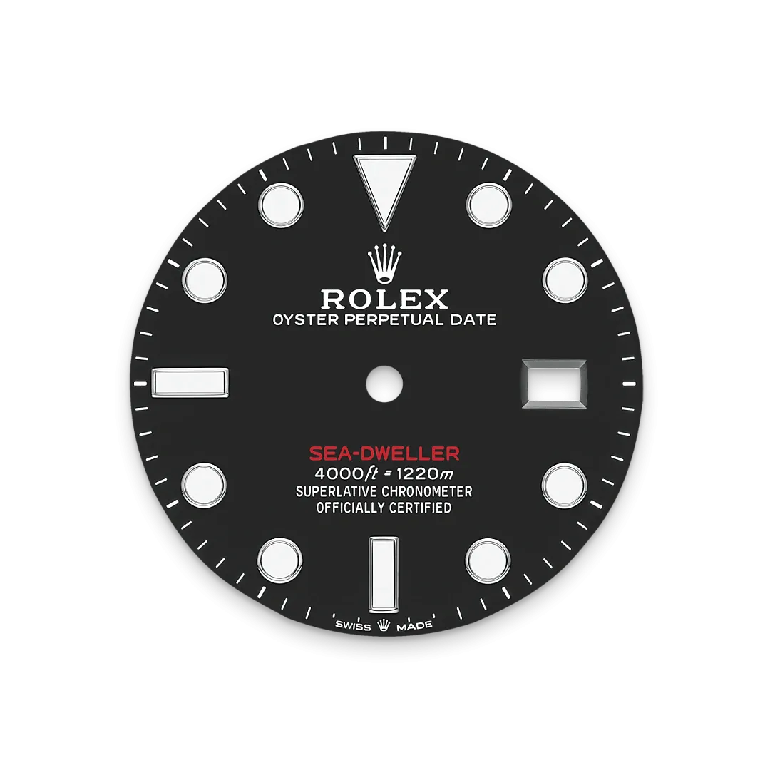 Rolex Sea-Dweller Referenz m126600-0002 Tiefschwarzes Zifferblatt