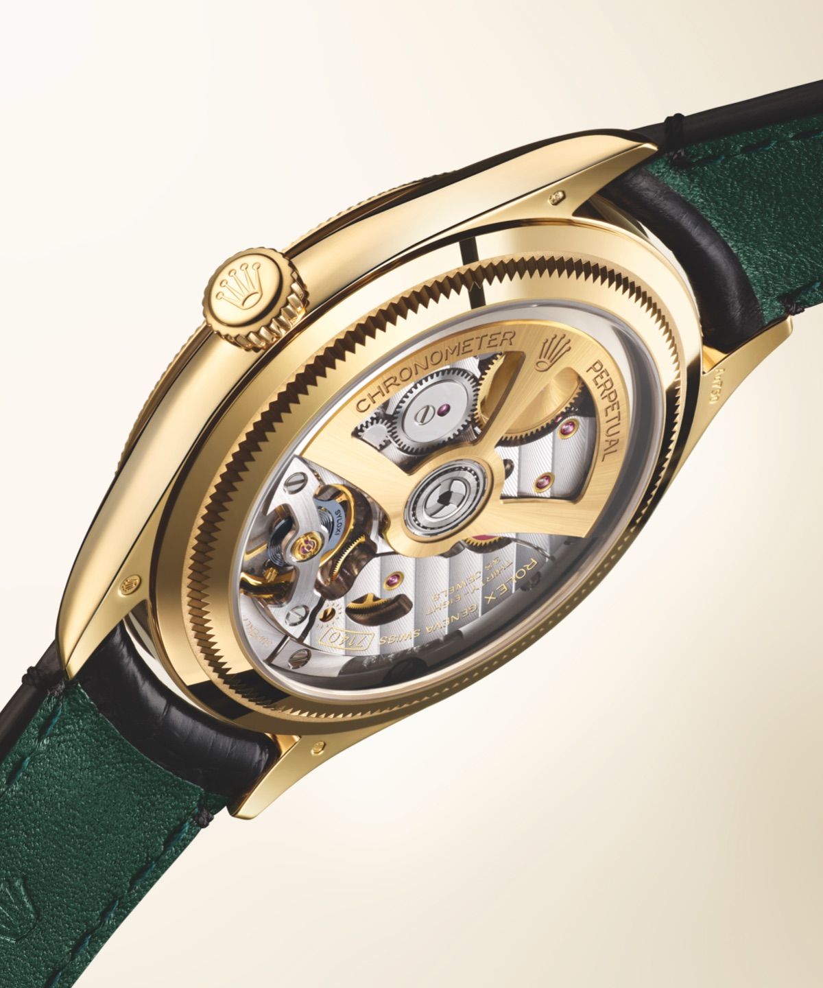 Rolex 1918 transparenter Gehäuseboden