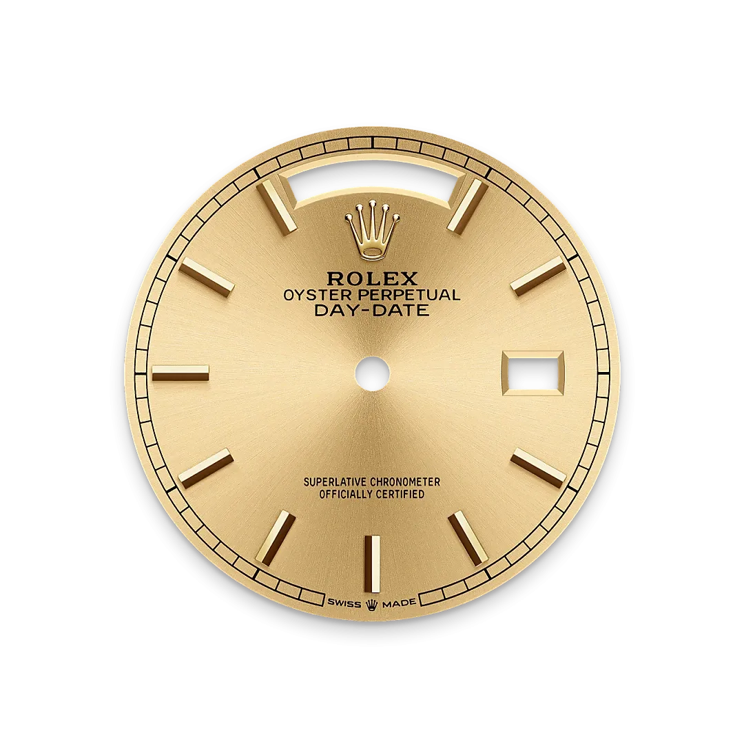 Rolex Day-Date 36 Referenz m128238-0045 Champagner­farbenes Zifferblatt