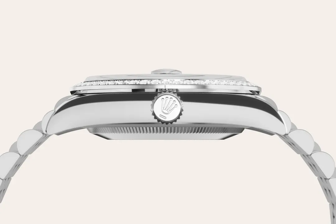 Rolex Datejust 36 Referenz m126284rbr-0011 Rolesor weiß