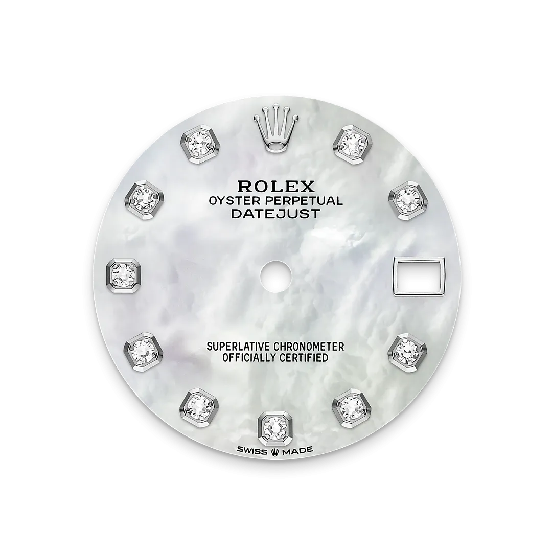 Rolex Datejust 31 Referenz m278384rbr-0008 Perlmutt-Zifferblatt