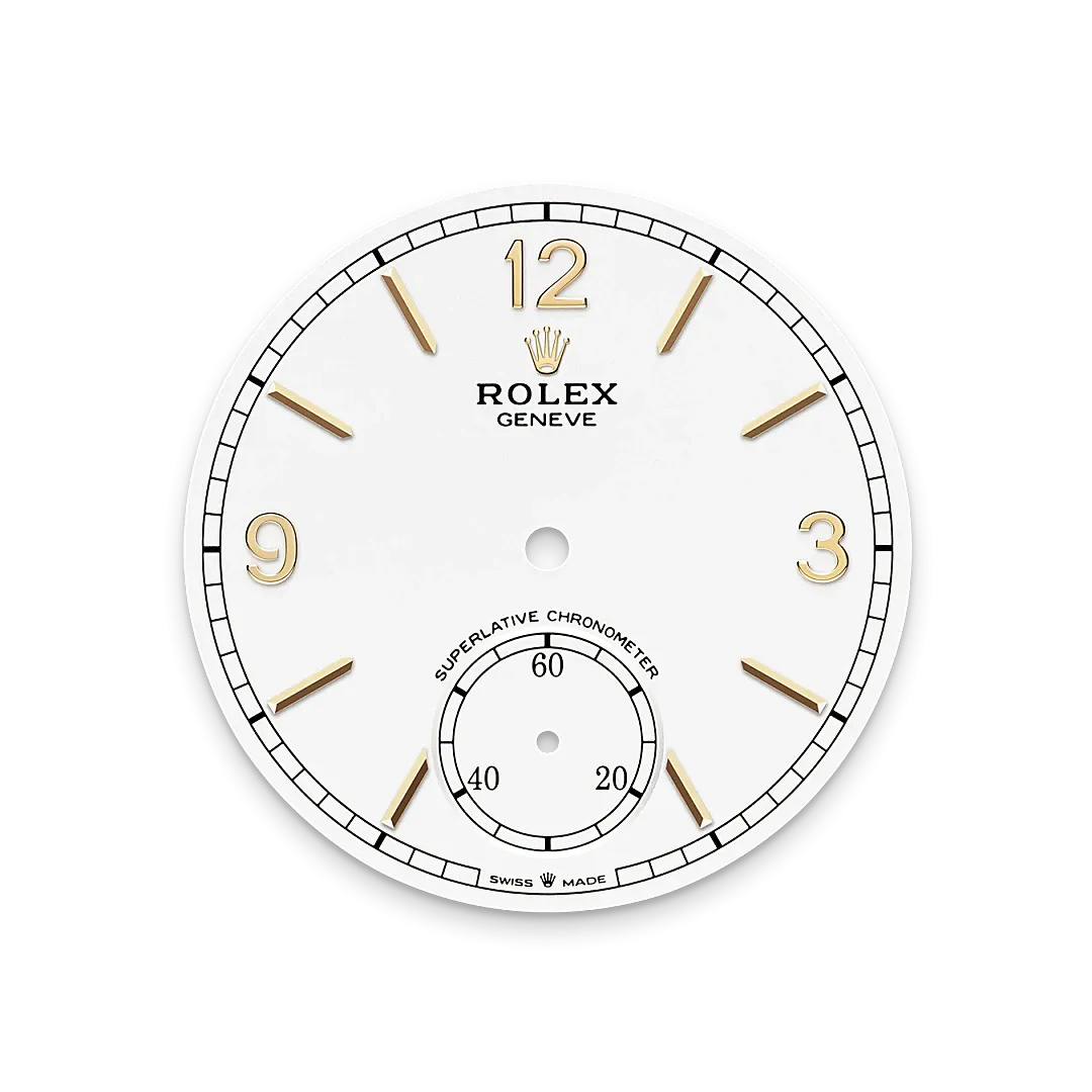 Rolex 1908 Referenz m52508-0006 Tiefweißes Zifferblatt